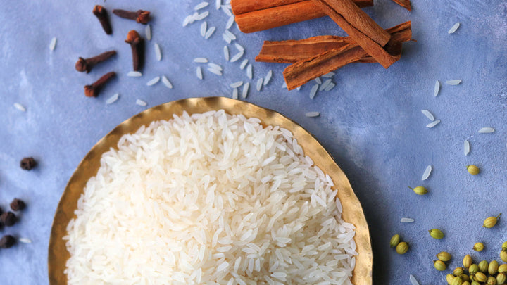 Basmati rice with cinnamon and cloves