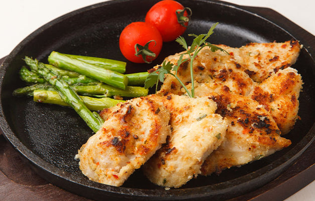 Black Garlic and Goat Cheese Crusted Chicken