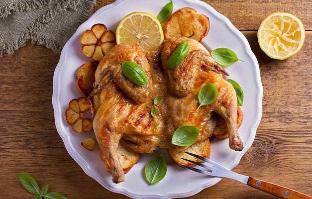 Chicken under a Brick