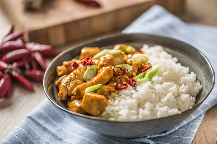 Creamy Spiced Chicken over Rice