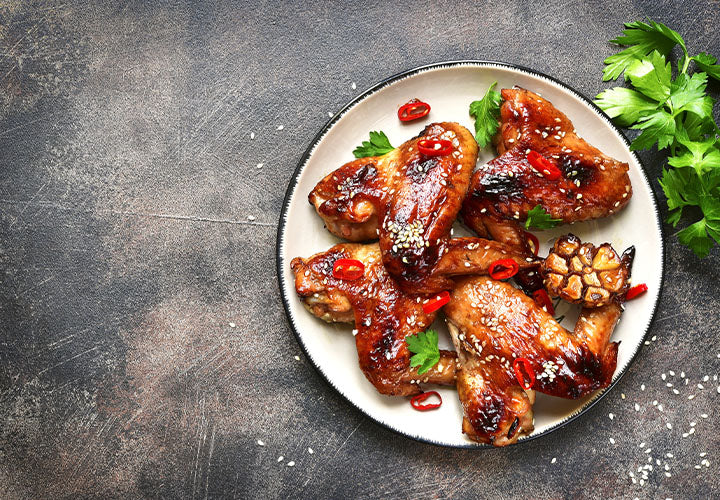 Grilled Harissa Honey Chicken Wings