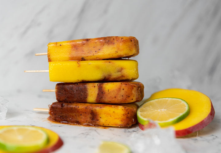 Chile-Mango Ice Pops