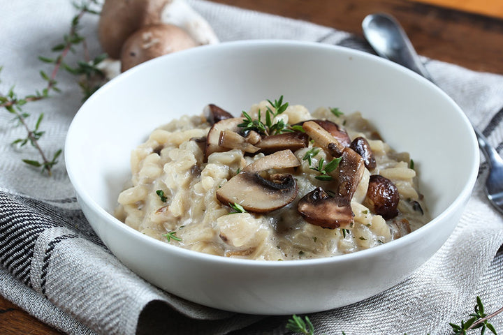 Mushroom and Black Garlic Risotto