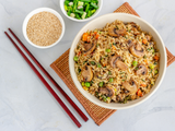 Mushroom and Scallion Fried Rice