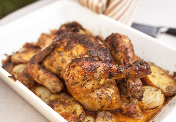 Peasant-Styled Roasted Chicken