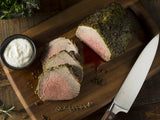 Pepper-Crusted Beef Tenderloin with Horseradish Sauce