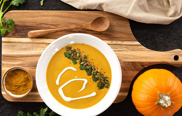 Pumpkin Coconut Curry Soup