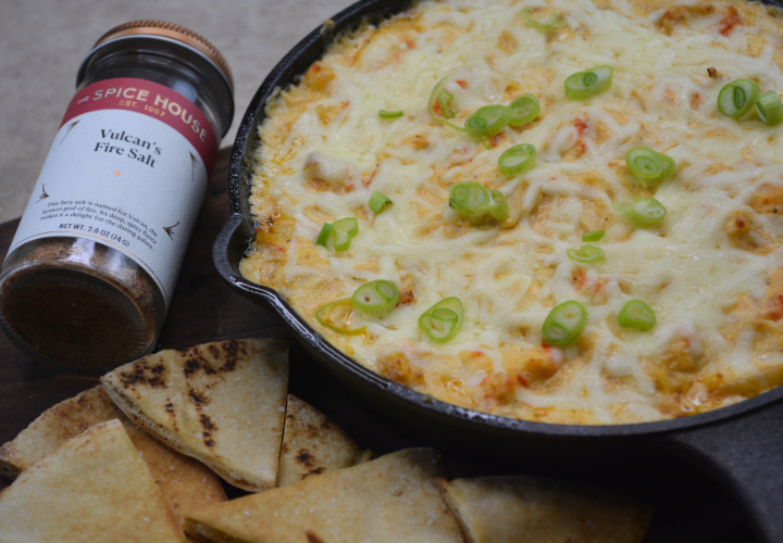 Cheesy Fiery Seafood Dip