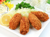 Sesame Fried Oysters, Pepper Dip & Seaweed Salad