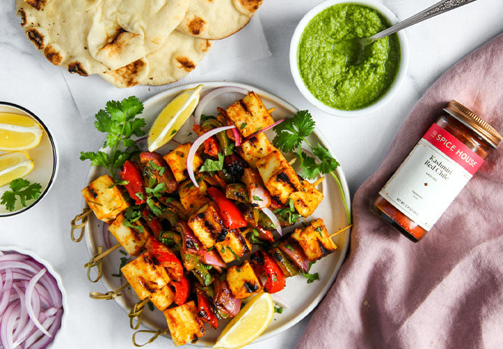 Paneer Tikka Skewers