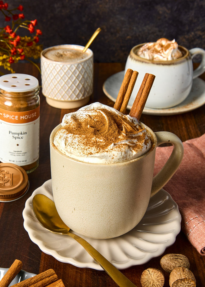 Pumpkin Spice Latte with Pumpkin Spice Jar