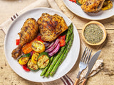 Grilled Garlic Pepper Chicken & Veggies