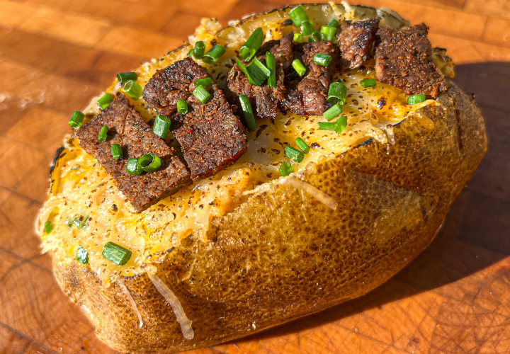 Twice-Baked Loaded Steak Potatoes