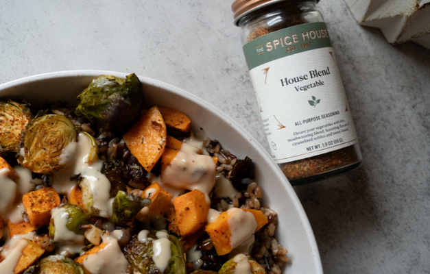 Wild Rice Roasted Veggie Bowl