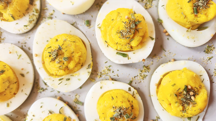 Devilish Dill Deviled Eggs