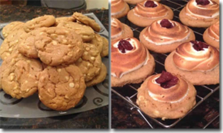 Root Beer Float Cookies & Meringue Frosting