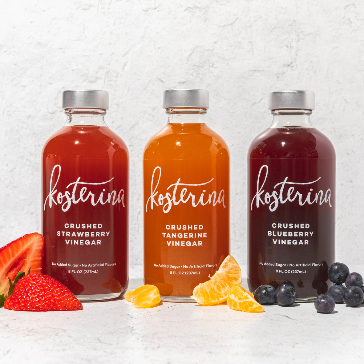 Kosterina Crushed Fruit Vinegar Trio