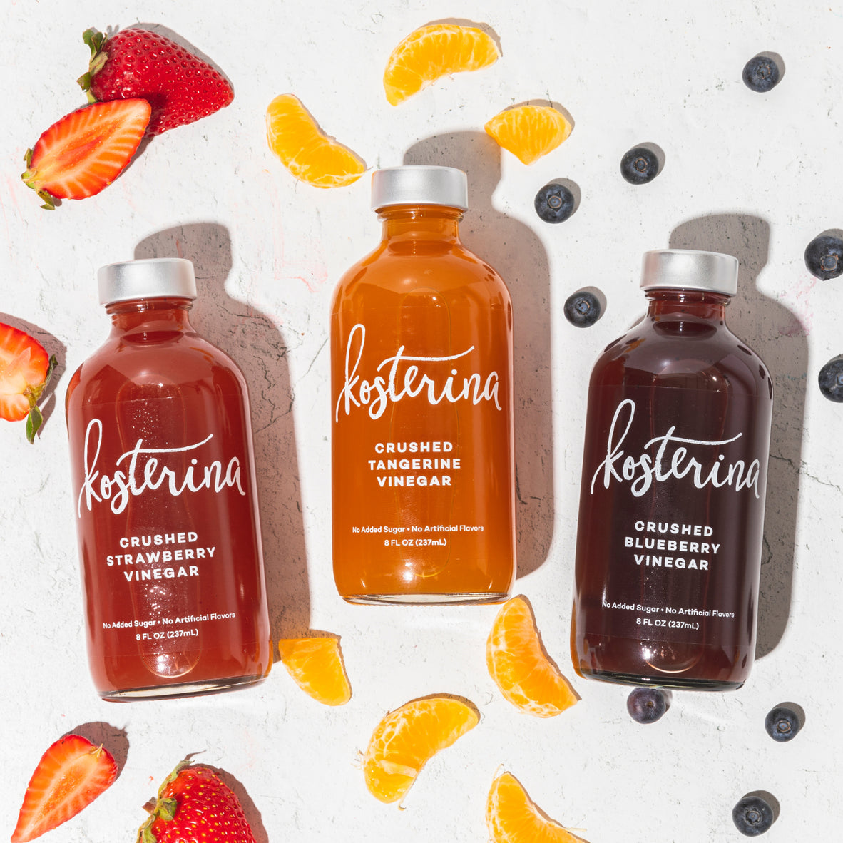 Kosterina Crushed Fruit Vinegar Trio