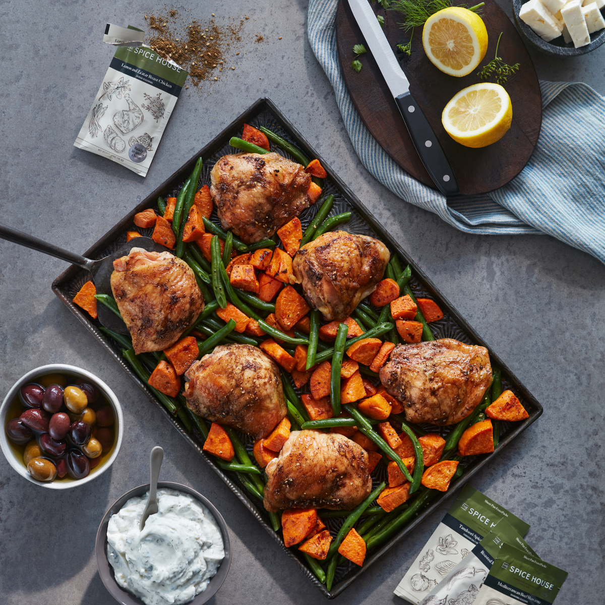 Sheet Pan Harissa Chicken Sweet Potatoes Chicken Thigh Sheet Pan