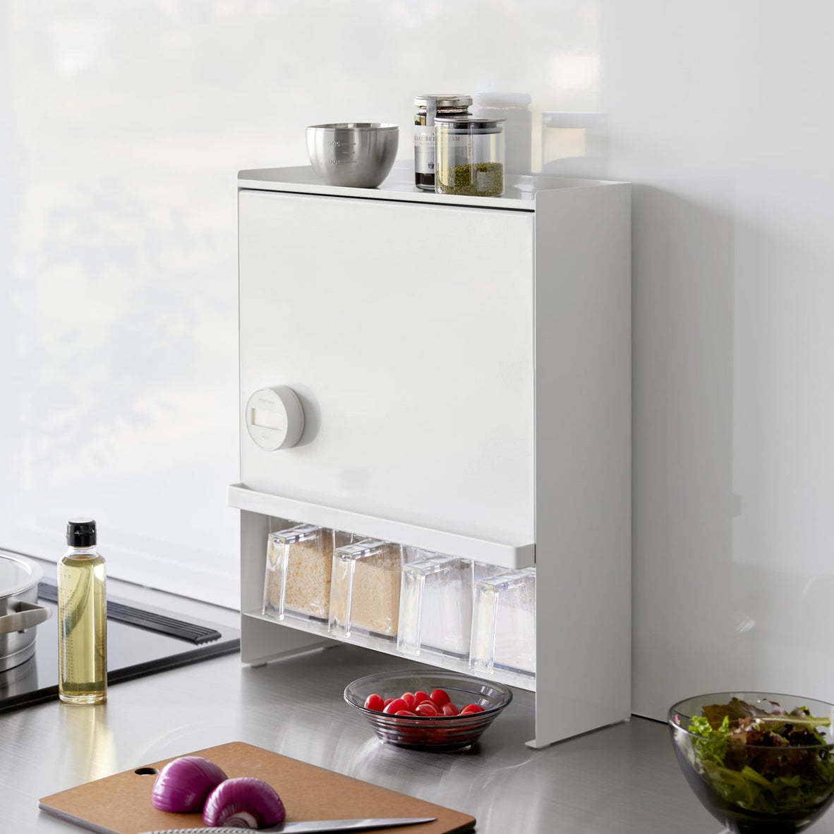 Concealable Spice Rack - Steel