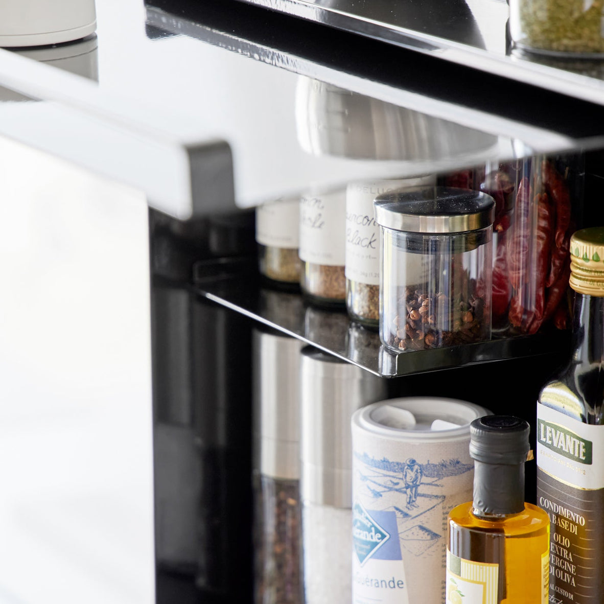 Concealable Spice Rack - Steel