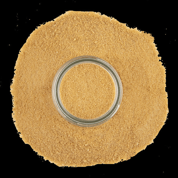 overhead view of maple sugar