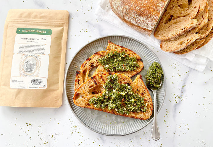 Grilled Bread with Chimichurri