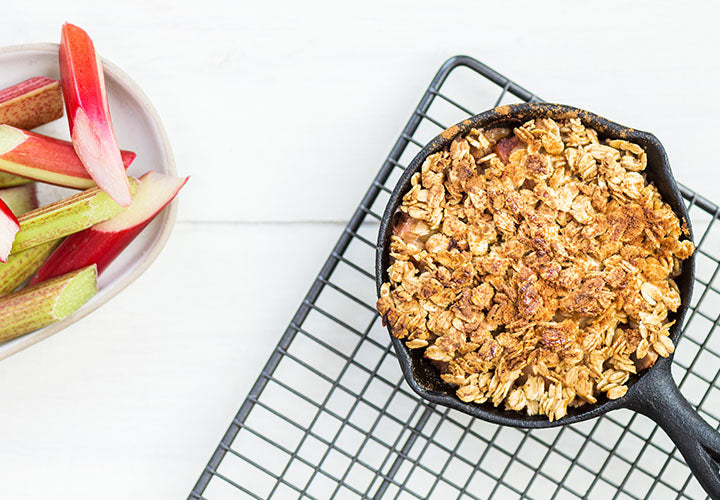 Baked Rhubarb Oatmeal