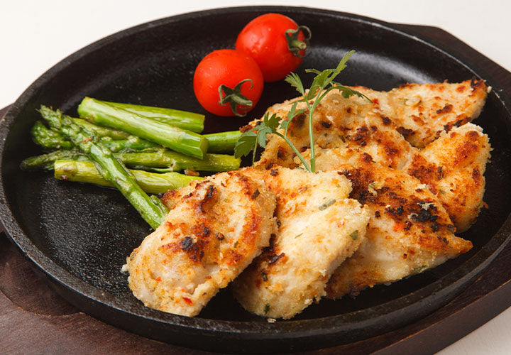 Black Garlic and Goat Cheese Crusted Chicken