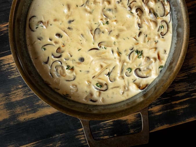 Cal's Creamy Mushrooms