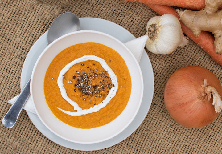 Carrot-Ginger Soup with Grains of Paradise