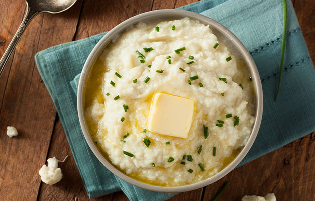 White Cheddar Cauliflower Mash