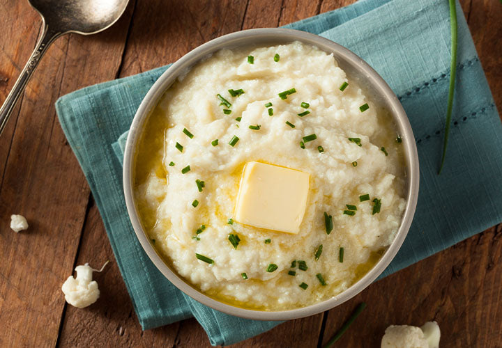 White Cheddar Cauliflower Mash