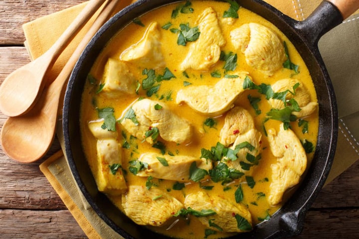 Chicken With Lemon Curry Sauce