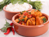 Chicken with Coconut Red Curry Sauce