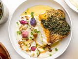 Crispy Sea Bass with Green Chimichurri