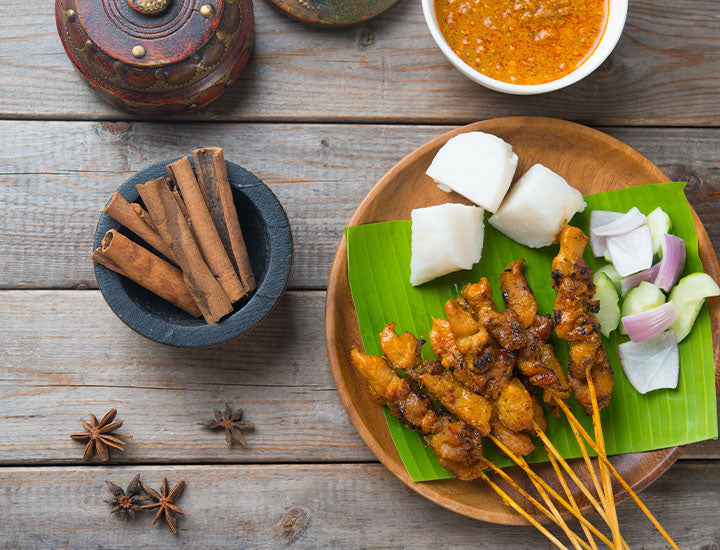 Chinese Five Spice Marinated Pork Satay