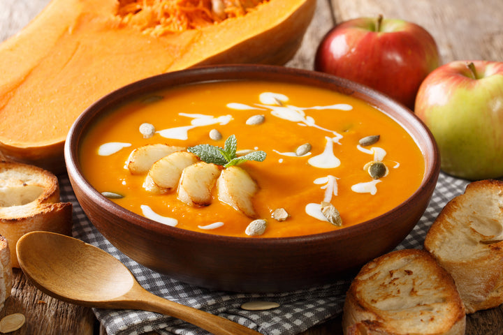 Curried Pumpkin and Apple Soup