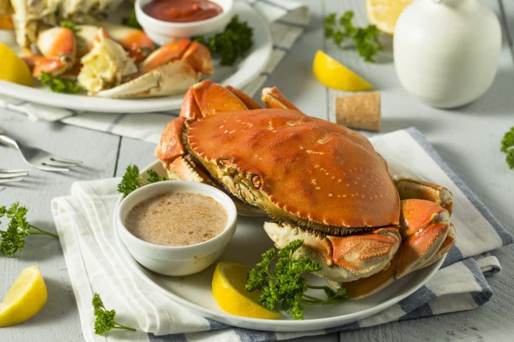 Garlic Roasted Dungeness Crab