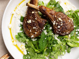 Harissa Lamb Chops & Greek Whipped Feta