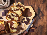 Hot Cocoa Marble Pound Cake