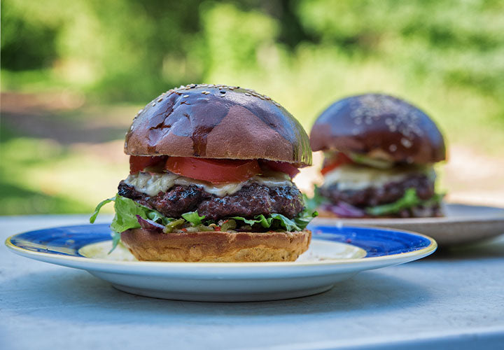 Jalapeño-Shallot Burgers