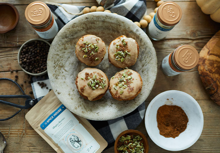 Maple Glazed Pumpkin Muffins