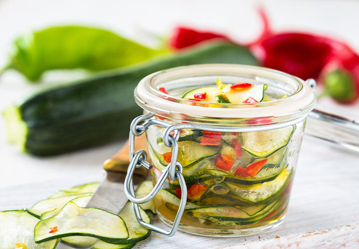 Marinated Zucchini and Red Pepper