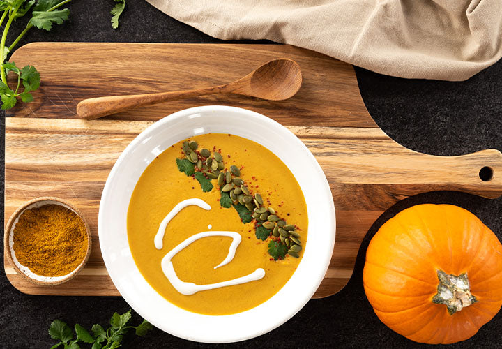 Pumpkin Coconut Curry Soup