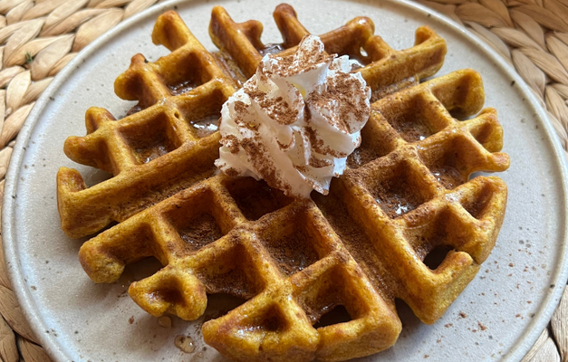 Pumpkin Spice Waffles