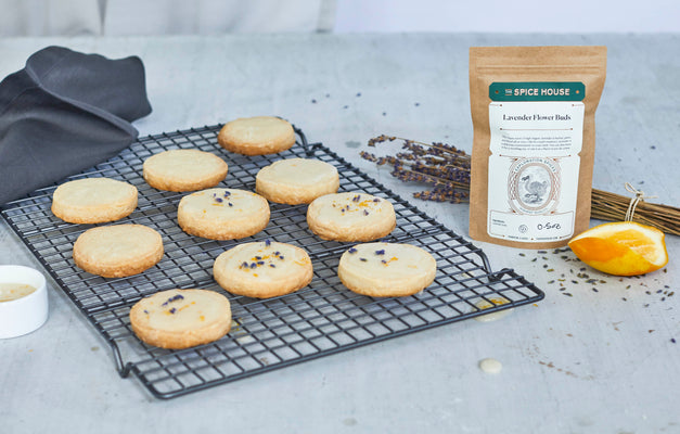 Lavender Sugar Shortbread Cookies