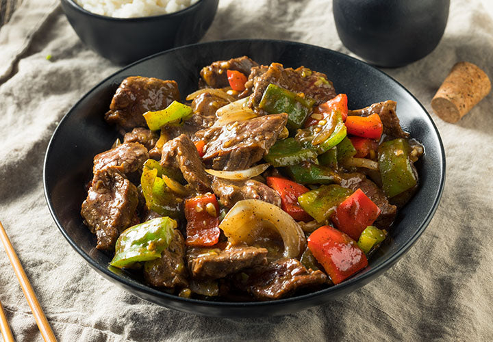 Slow Cooker Orange Beef & Fire Peppers - The Midnight Baker