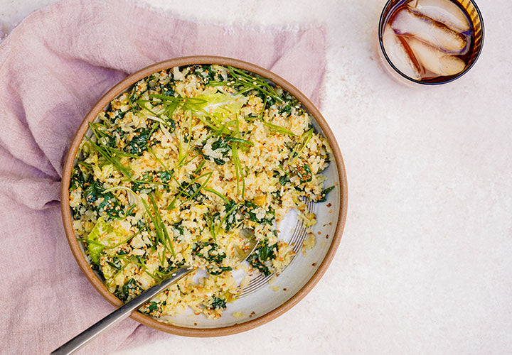 Spinach & Garlic Cauliflower Rice