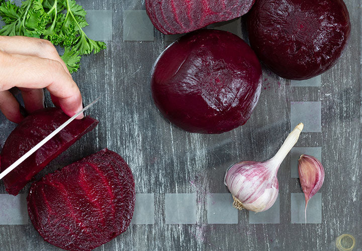 Steamed Beets with White Wine